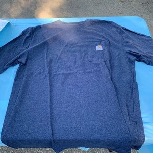 Blue Carhartt work shirt